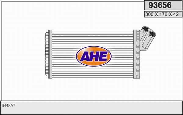 AHE 93656 - Теплообмінник, опалення салону autocars.com.ua
