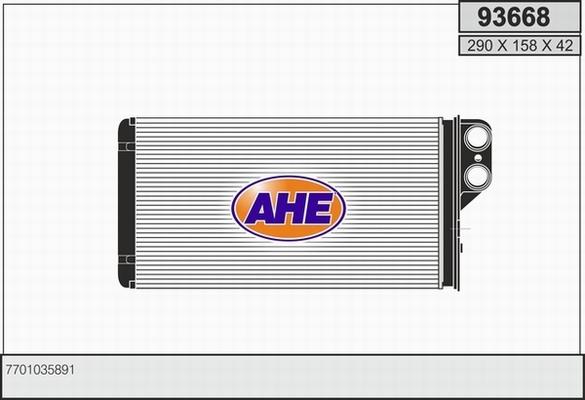 AHE 93668 - Теплообмінник, опалення салону autocars.com.ua