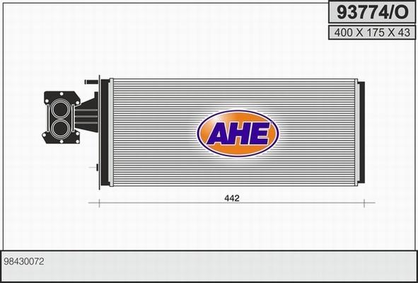 AHE 93774/O - Теплообмінник, опалення салону autocars.com.ua