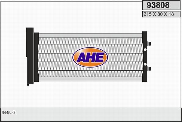AHE 93808 - Теплообмінник, опалення салону autocars.com.ua