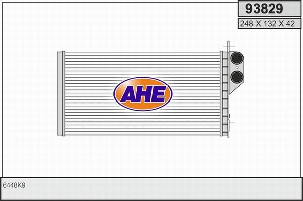 AHE 93829 - Теплообмінник, опалення салону autocars.com.ua