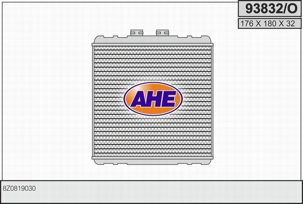 AHE 93832/O - Теплообмінник, опалення салону autocars.com.ua