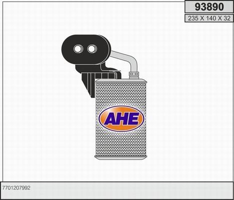 AHE 93890 - Теплообмінник, опалення салону autocars.com.ua
