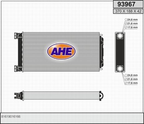 AHE 93967 - Теплообмінник, опалення салону autocars.com.ua