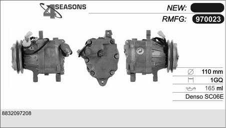 AHE 970023 - Компресор, кондиціонер autocars.com.ua