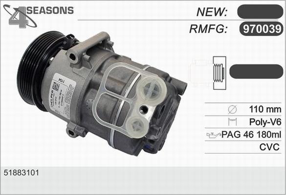 AHE 970039 - Компресор, кондиціонер autocars.com.ua