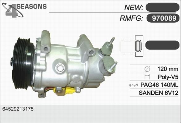 AHE 970089 - Компрессор кондиционера autodnr.net