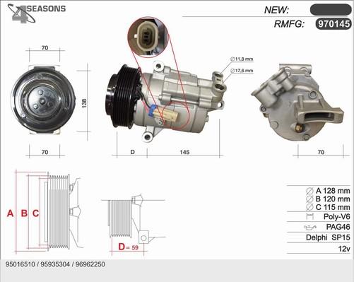 AHE 970145 - Компрессор кондиционера autodnr.net