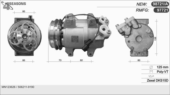 AHE 97721 - Компресор, кондиціонер autocars.com.ua