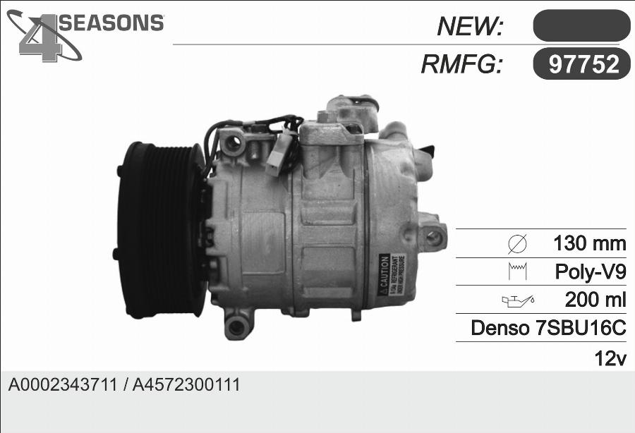 AHE 97752 - Компрессор кондиционера autodnr.net