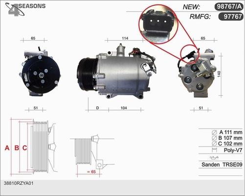 AHE 97767 - Компрессор кондиционера autodnr.net