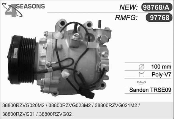 AHE 97768 - Компрессор кондиционера autodnr.net