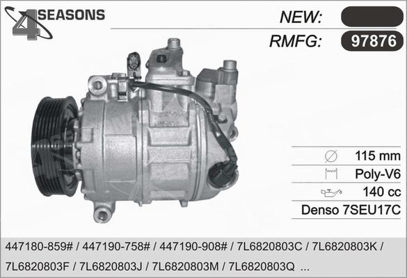 AHE 97876 - Компресор, кондиціонер autocars.com.ua