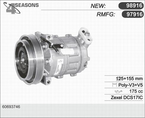 AHE 97916 - Компресор, кондиціонер autocars.com.ua