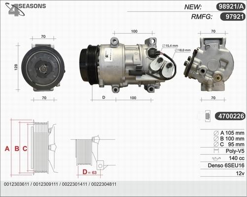 AHE 97921 - Компрессор кондиционера autodnr.net