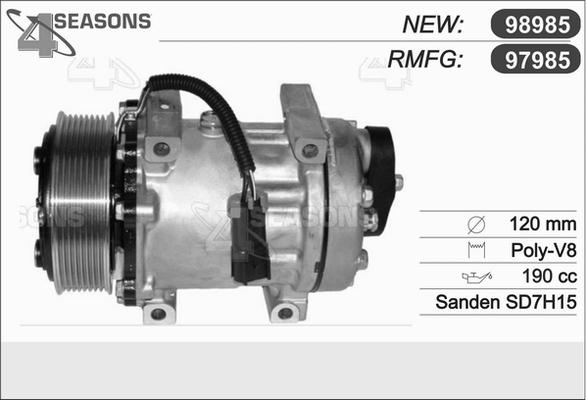 AHE 97985 - Компрессор кондиционера autodnr.net