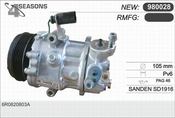 AHE 980028 - Компрессор кондиционера autodnr.net