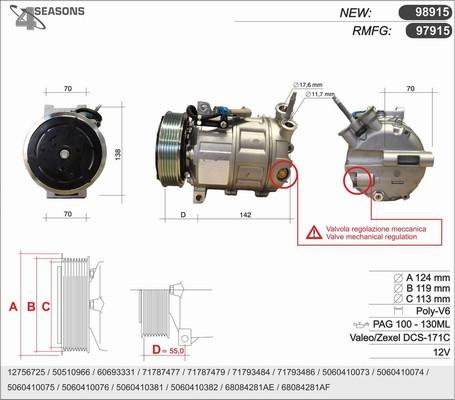 AHE 98915 - Компресор, кондиціонер autocars.com.ua