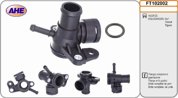 AHE FT102002 - Фланець охолоджуючої рідини autocars.com.ua