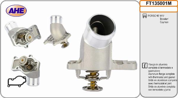 AHE FT135001M - Фланець охолоджуючої рідини autocars.com.ua