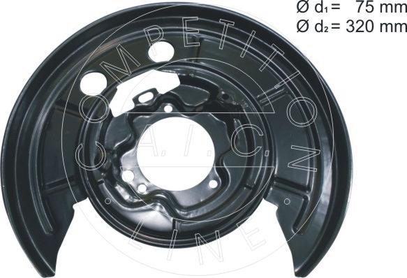 AIC 56431 - Відбивач, диск гальмівного механізму autocars.com.ua