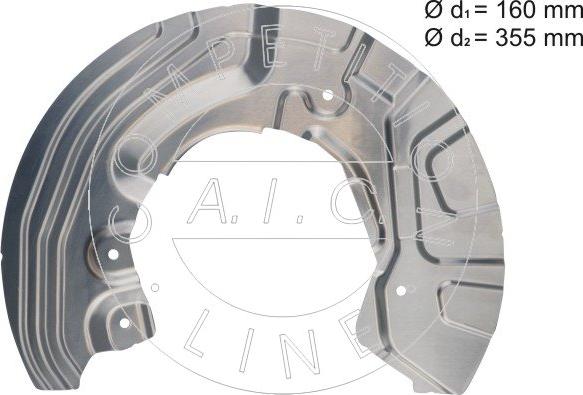 AIC 70736 - Відбивач, диск гальмівного механізму autocars.com.ua