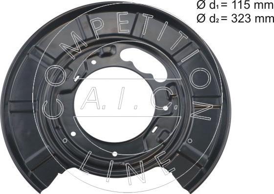 AIC 70791 - Відбивач, диск гальмівного механізму autocars.com.ua