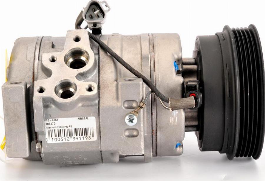 Airstal 10-0961 - Компресор, кондиціонер autocars.com.ua