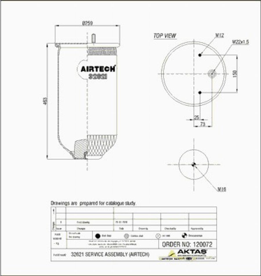 Airtech 32621P - Кожух пневматичної ресори autocars.com.ua