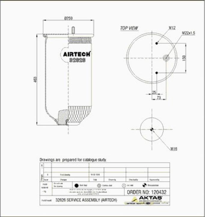 Airtech 32626P - Кожух пневматичної ресори autocars.com.ua