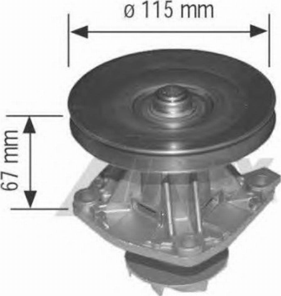 Airtex 1205-1 - Водяной насос autodnr.net