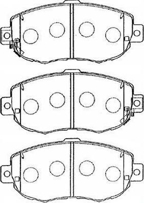 Aisin A1N056 - Гальмівні колодки, дискові гальма autocars.com.ua