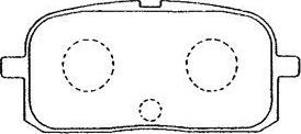 Aisin A2N040 - Тормозные колодки, дисковые, комплект autodnr.net