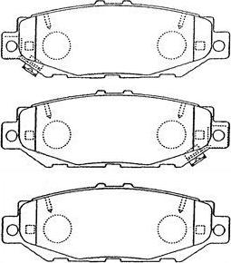 Aisin A2N059 - Гальмівні колодки, дискові гальма autocars.com.ua