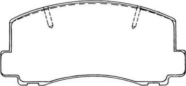 Aisin ASN-100 - Тормозные колодки, дисковые, комплект avtokuzovplus.com.ua