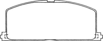 Aisin ASN-101 - Тормозные колодки, дисковые, комплект autodnr.net