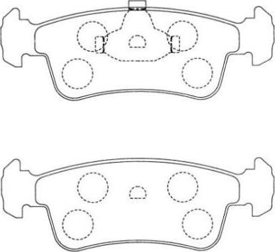 Aisin ASN-116 - Тормозные колодки, дисковые, комплект avtokuzovplus.com.ua