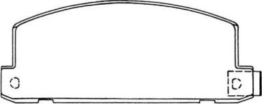 Aisin ASN-135 - Тормозные колодки, дисковые, комплект autodnr.net