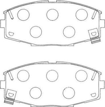 Aisin ASN-145 - Тормозные колодки, дисковые, комплект avtokuzovplus.com.ua