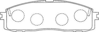 Aisin ASN-146 - Тормозные колодки, дисковые, комплект autodnr.net