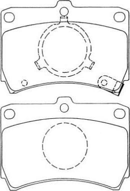 Aisin ASN-158 - Тормозные колодки, дисковые, комплект avtokuzovplus.com.ua