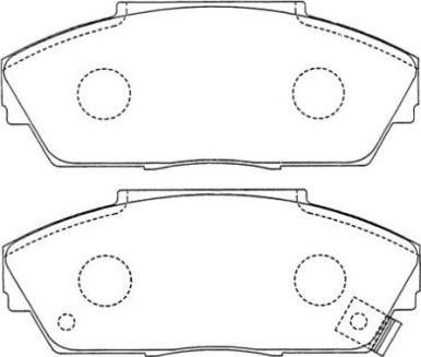 Aisin ASN-177 - Тормозные колодки, дисковые, комплект avtokuzovplus.com.ua