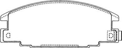 AISIN ASN-191 - Тормозные колодки, дисковые, комплект avtokuzovplus.com.ua