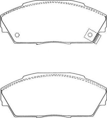 Aisin ASN-200 - Тормозные колодки, дисковые, комплект avtokuzovplus.com.ua