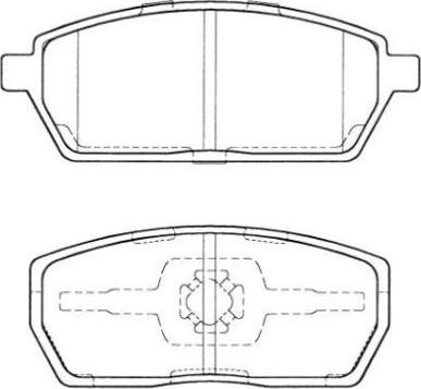 Aisin ASN-2017 - Тормозные колодки, дисковые, комплект avtokuzovplus.com.ua