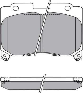 BENDIX 572305B - Гальмівні колодки, дискові гальма autocars.com.ua