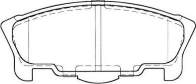 Aisin ASN-2021 - Тормозные колодки, дисковые, комплект avtokuzovplus.com.ua