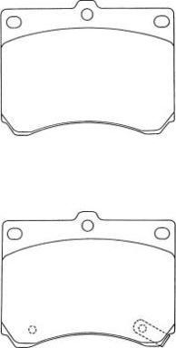 Aisin ASN-203 - Тормозные колодки, дисковые, комплект avtokuzovplus.com.ua