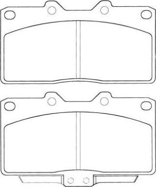 Aisin ASN-2044 - Гальмівні колодки, дискові гальма autocars.com.ua