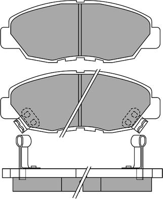 Aisin ASN-2064 - Тормозные колодки, дисковые, комплект avtokuzovplus.com.ua